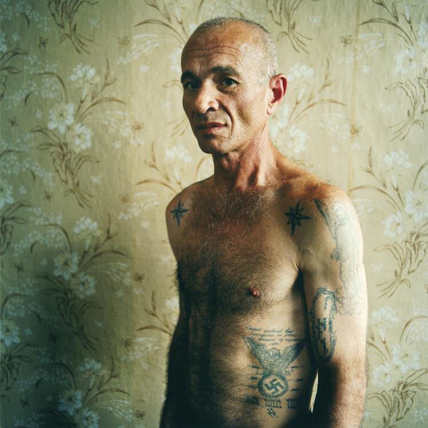 Swastika, Men'S Prison, Ukraine 2008 © Michal Chelbin