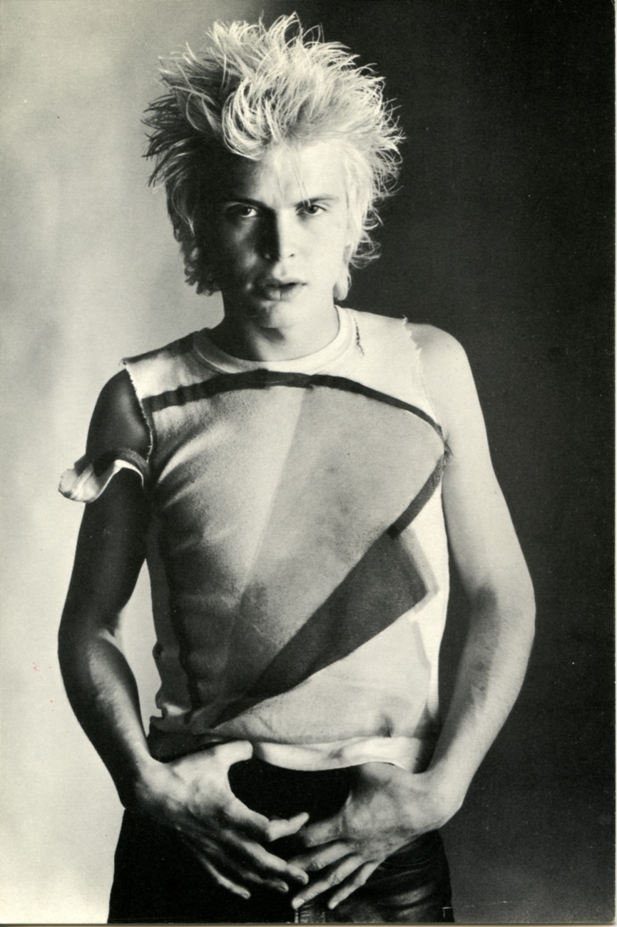 Billy Idol of Generation X. © Gered Mankowitz, 1978. PV Card courtesy The Photographers' Gallery Archive