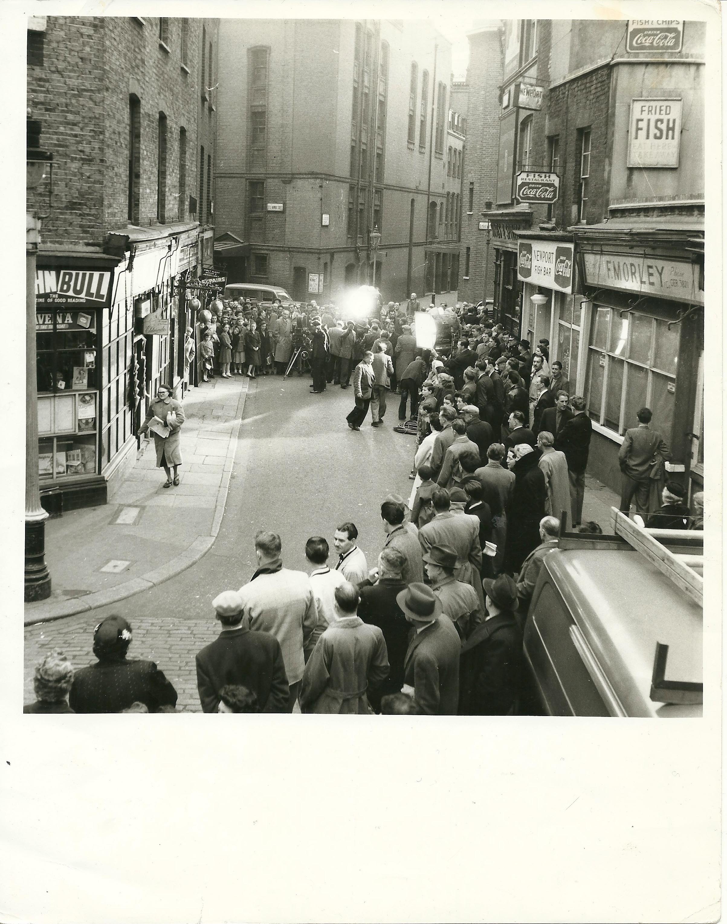 Johnny Schofield Shop filming of The Frog 1937