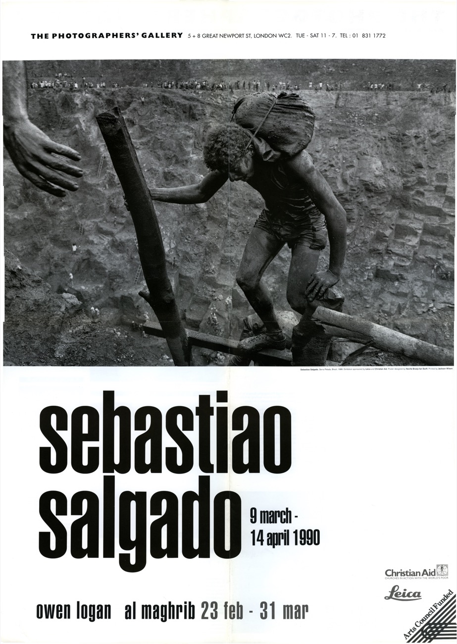 Sebastiao Salgado Exhibition Poster. Ephemera courtesy of The Photographers' Gallery Archive