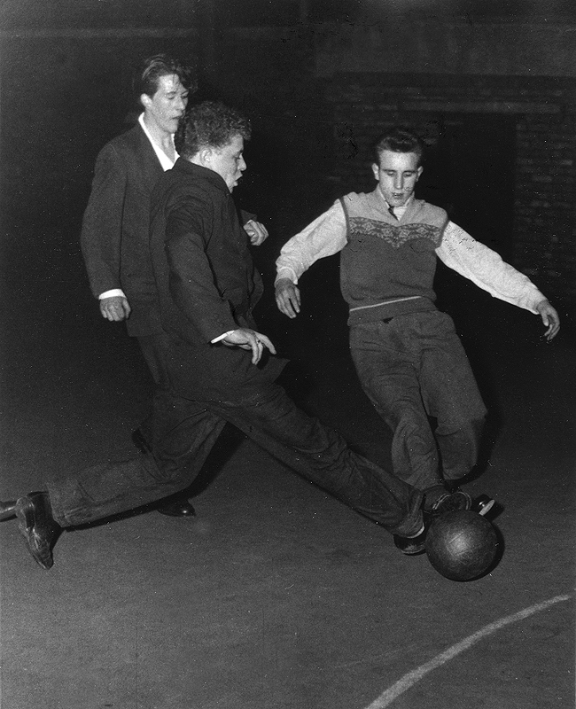 The Truth about Teenagers, A Night-time Game of Football in a Liverpool Street, 1957