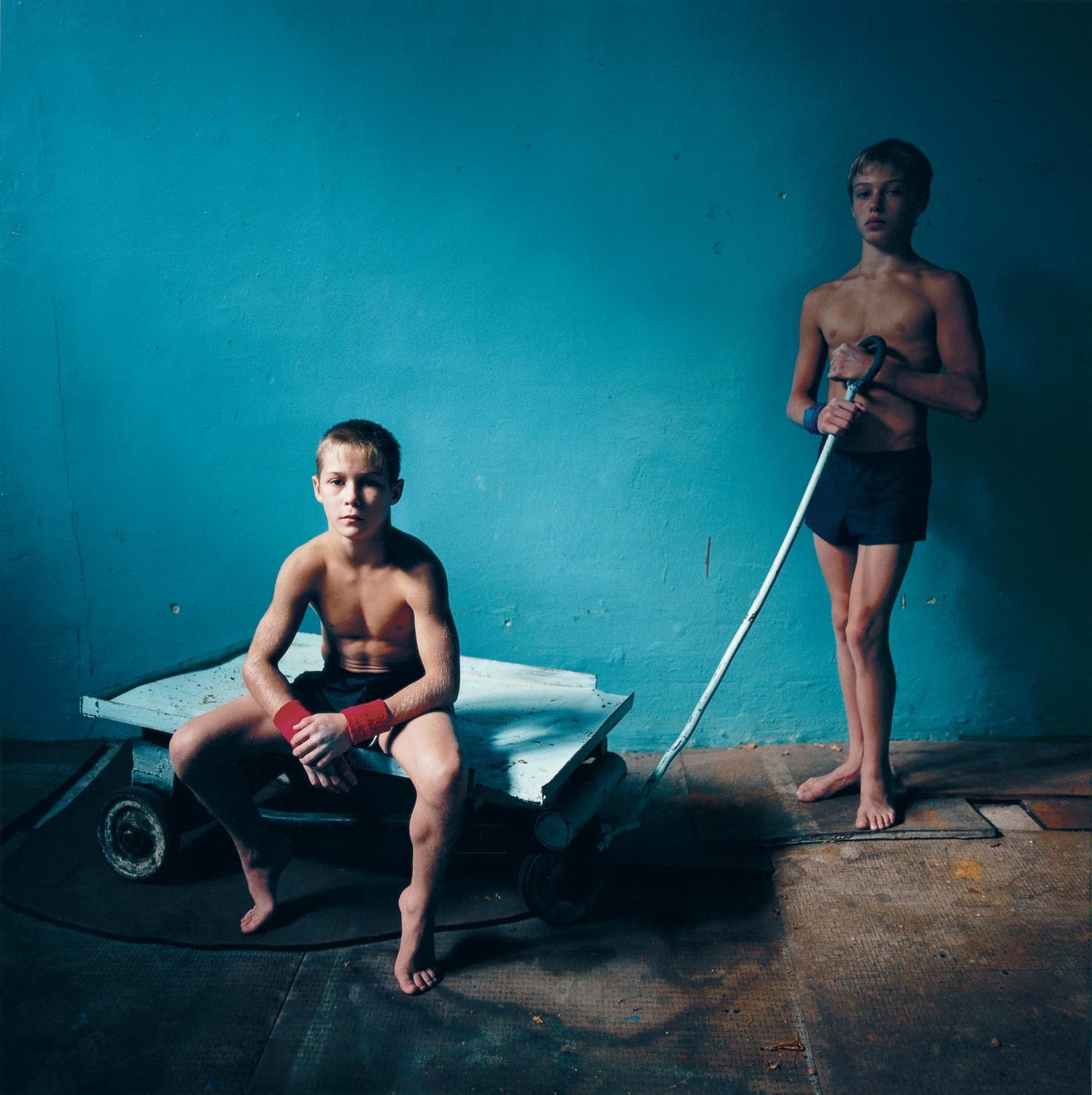 Two Athletes, Ukraine 2006 © Michal Chelbin