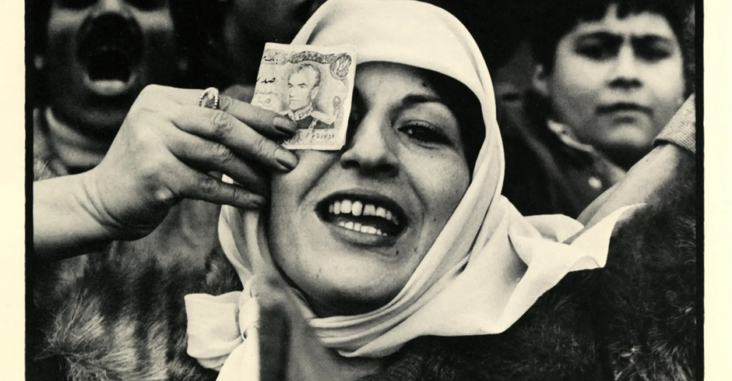 Shah&#039;s Supporter, Iran, 1979 © Abbas. PV Card courtesy The Photographers&#039; Gallery Archive, 1982