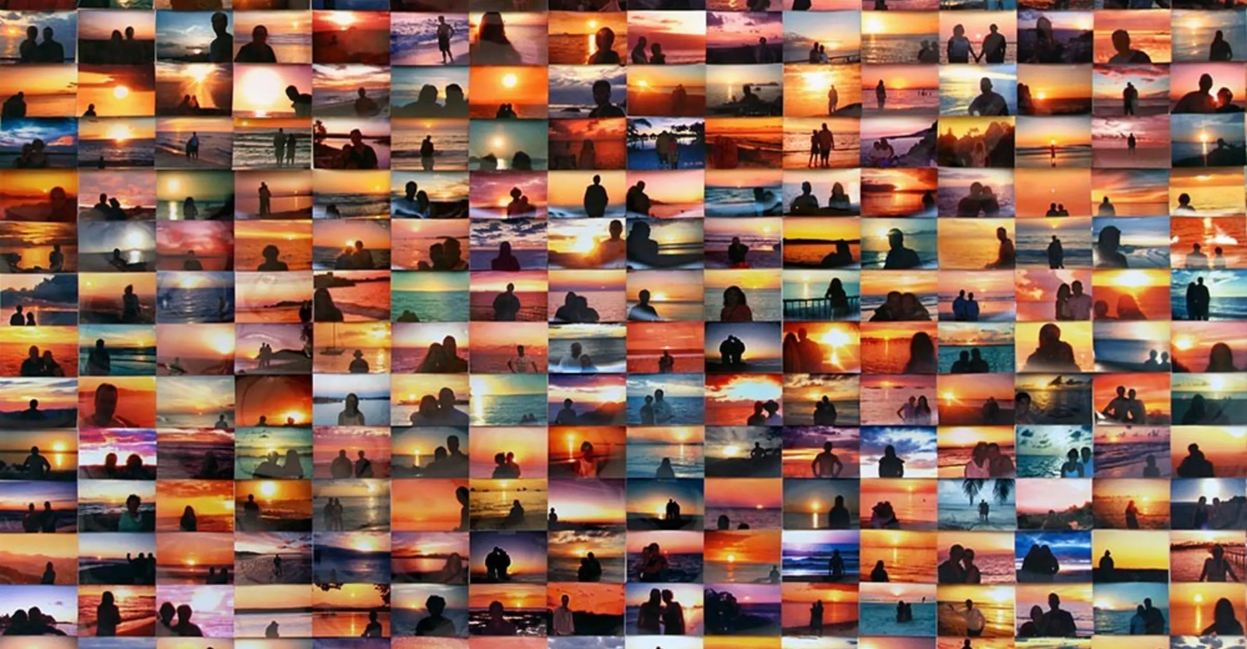 Sunset Portraits from Sunset Pictures on Flickr, 2010 - ongoing. Penelope Umbrico