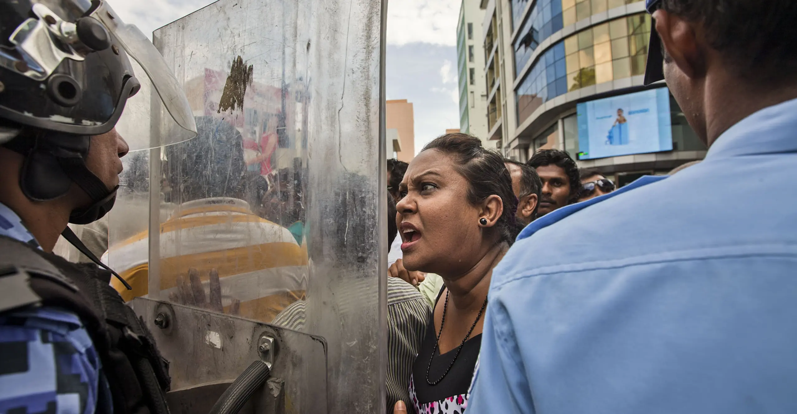 Nasheed protester 2012 © Shahidul Alam 