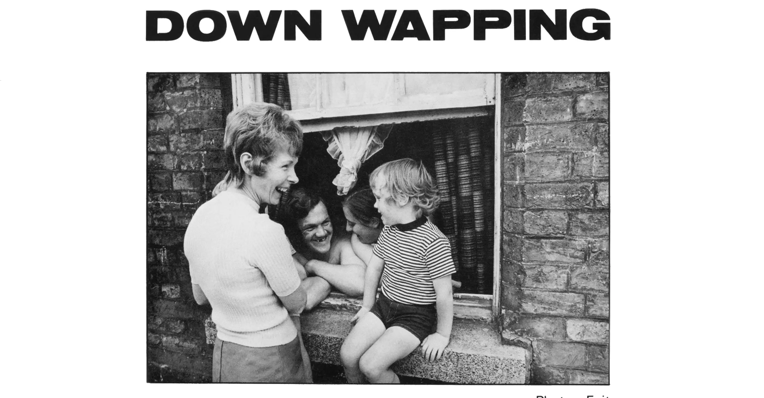 Down Wapping. Cover of book, published 1974. Courtesy Paul Trevor