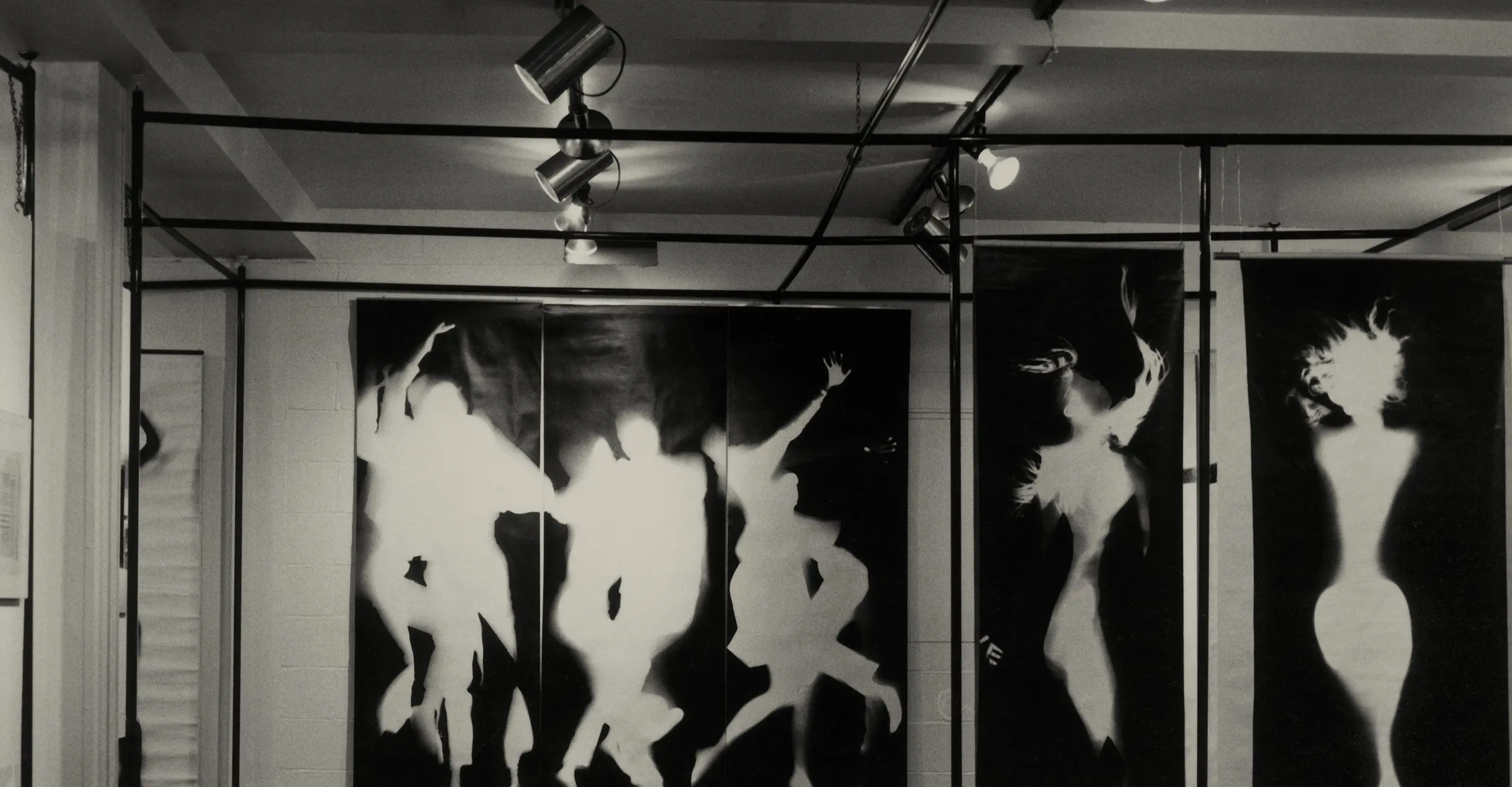 An install shot from the 1976 exhibition 'Photograms and Further Experiments: Floris M. Neusüss'