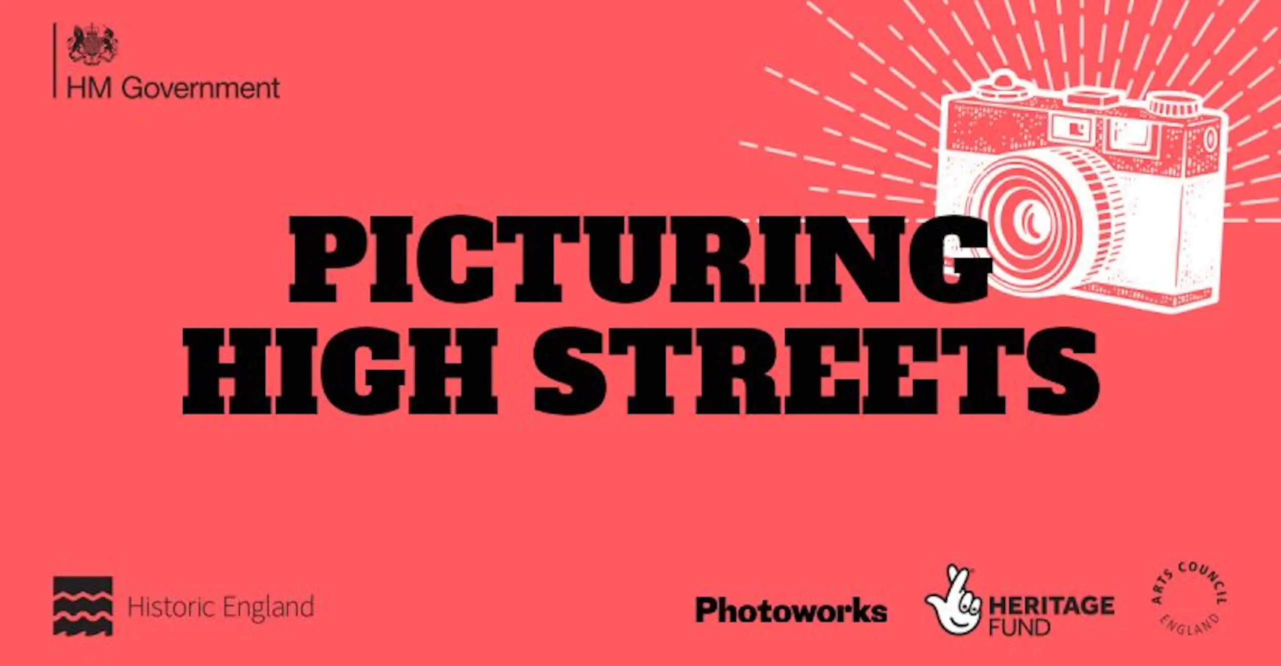 Picturing High Streets title with a graphic of a camera