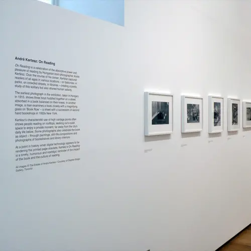 Install shot: Andre Kertesz - On Reading, 2009