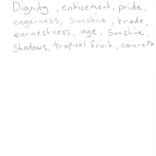 Postcard with writing.