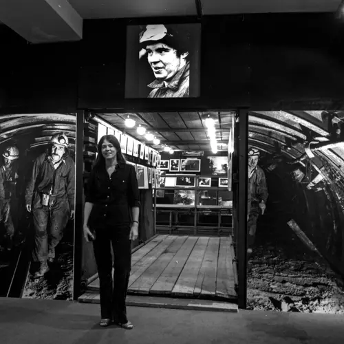 Installation of Vulcan's Forge: Janine Wiedel, 1979, at The Photographers' Gallery