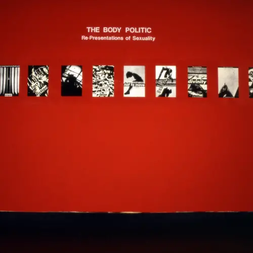 The Body Politic: Re-Presentations of Sexuality. Installation image courtesy The Photographers' Gallery Archive, 1987