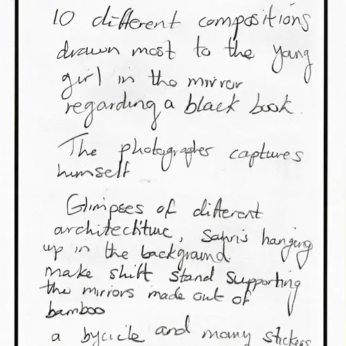 postcard with writing