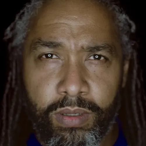 Close-up portrait of Eddie Otchere