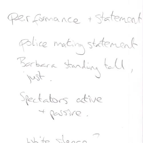 Postcard with writing.