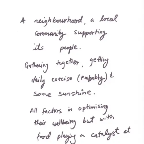 Postcard with writing.