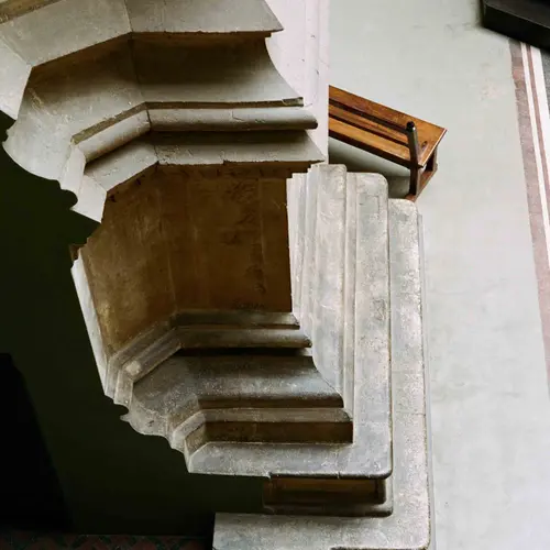 Detail of pedestal from a neoclassical column