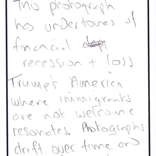 Postcard with writing.