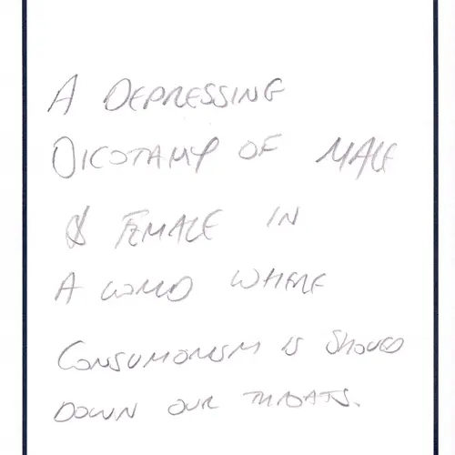 Postcard with writing