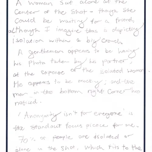 Postcard with writing