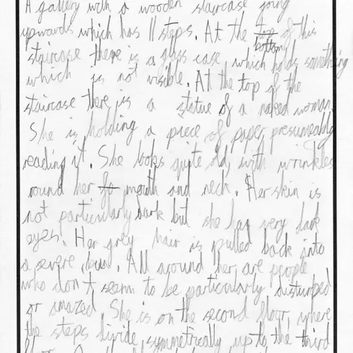 postcard with writing