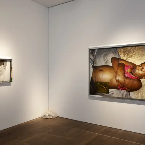 photograph of deana lawson's exhibition at the photographers' gallery 