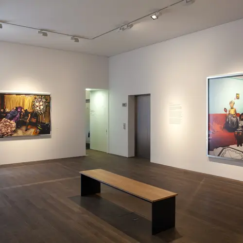 photograph of deana lawson's exhibition at the photographers' gallery 