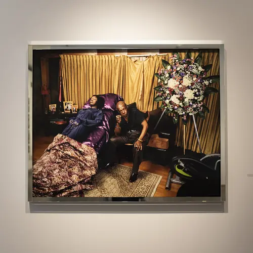 photo of the deana lawson exhibition at the photographers gallery