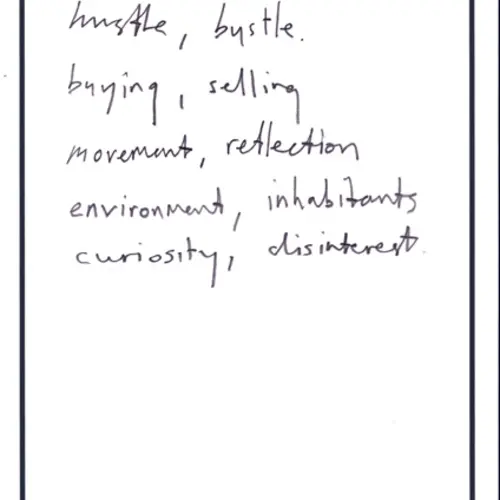 postcard with writing