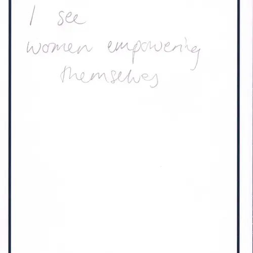 Postcard with writing.