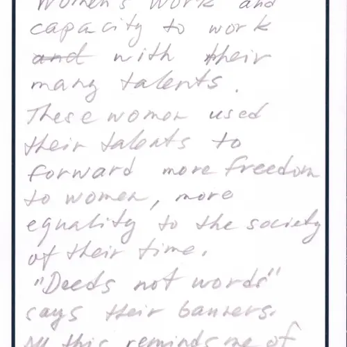 Postcard with writing.