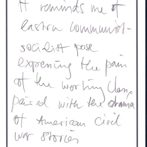 Postcard with writing.