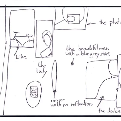 postcard with writing