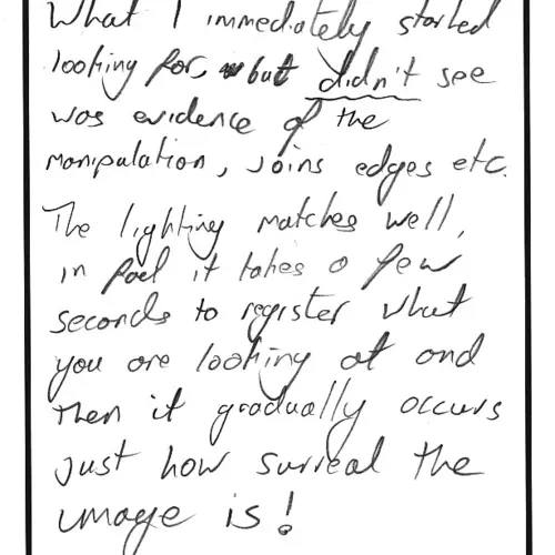 postcard with writing