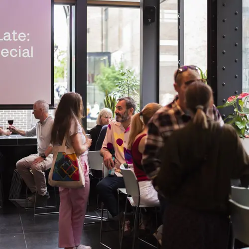 image of visitors at the photographers gallery late special event