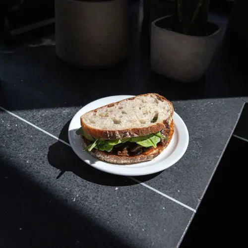 Colour photograph of a sandwich 