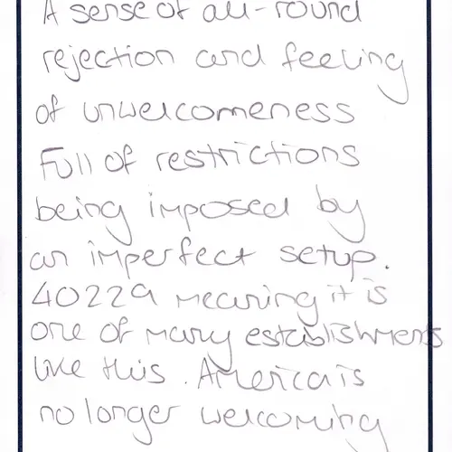 Postcard with writing.