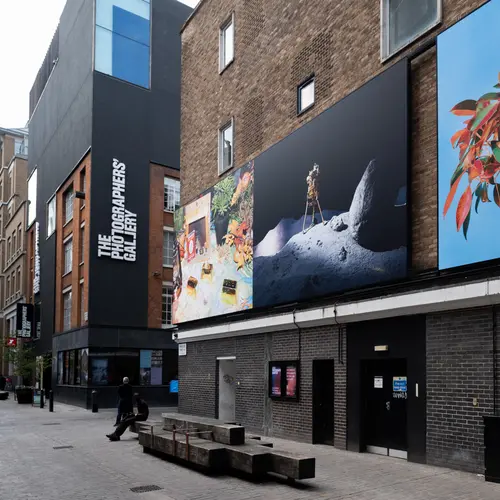 Photograph of a street, Soho Photography Quarter, showcasing Lisa Barnard's work in London