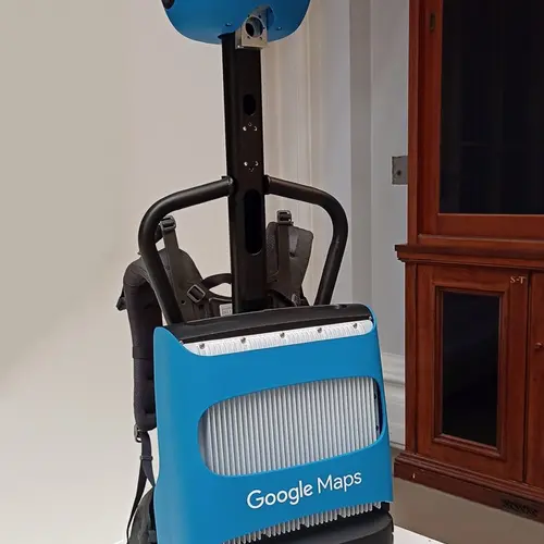 The camera-face of a google maps robot