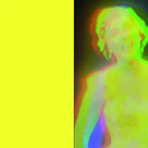 Magazine spread with a figure to right.