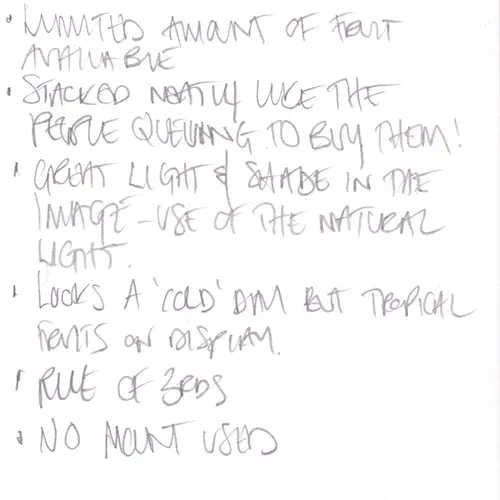 Postcard with writing.