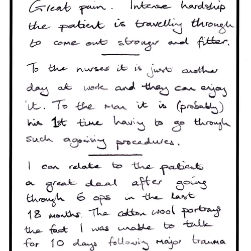 postcard with writing