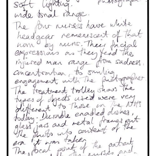 postcard with writing