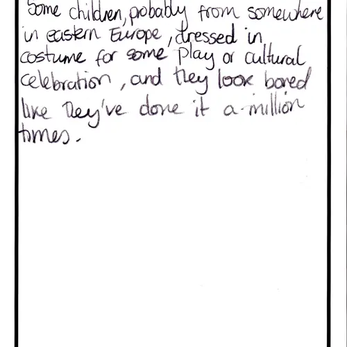 postcard with writing