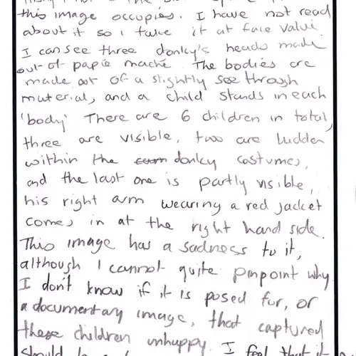 postcard with writing