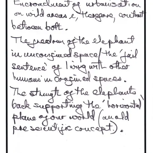 Postcard with writing