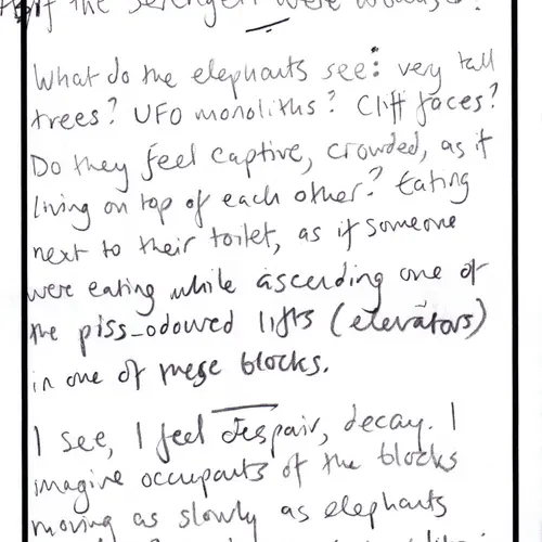 Postcard with writing