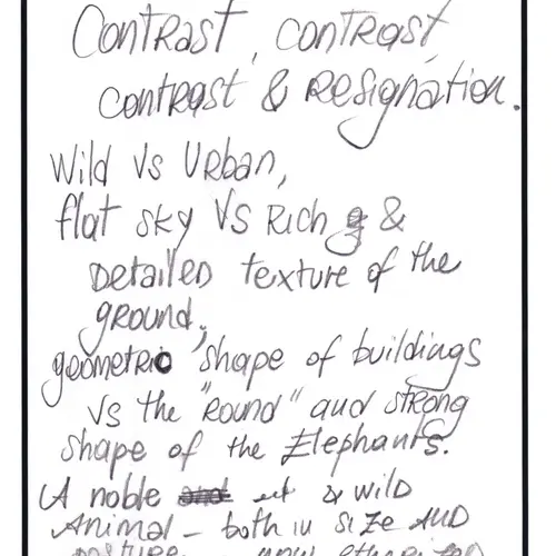 Postcard with writing