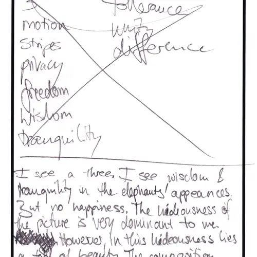 Postcard with writing