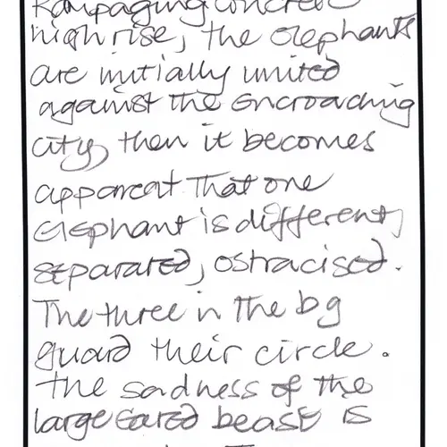 Postcard with writing